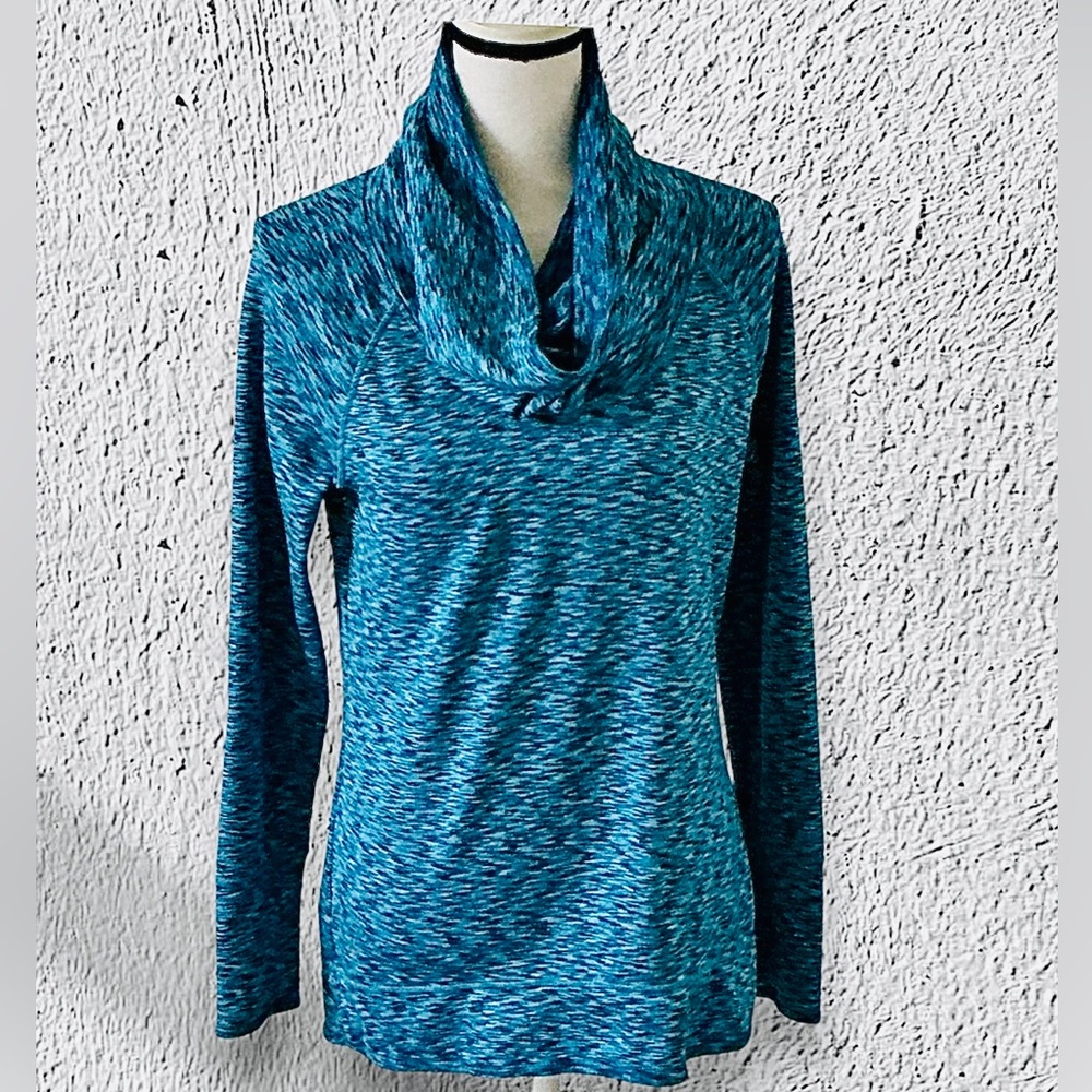 EUC! ATHLETA TRANQUILITY SPACED DYE PULLOVER Blue